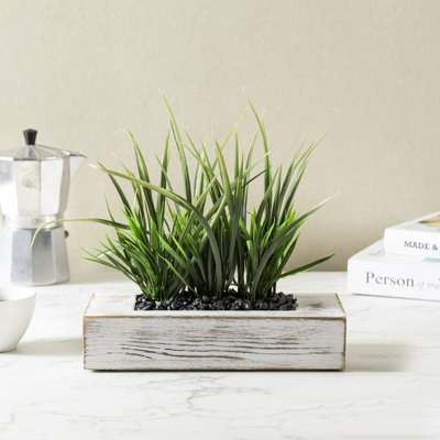 3 - Pieces Artificial Grass in Pot set