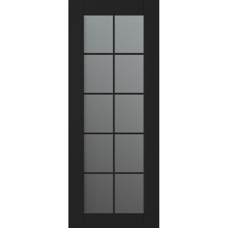 Panneau de porte standard Avon, 28 po x 83 po, Noir