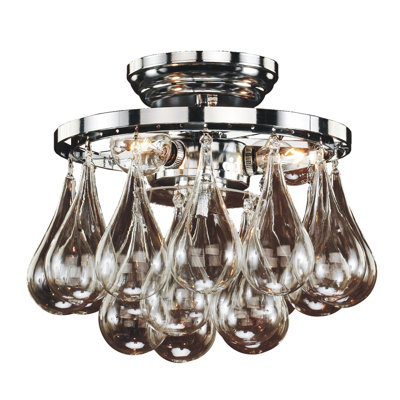 Hembree Glass Semi Flush Mount