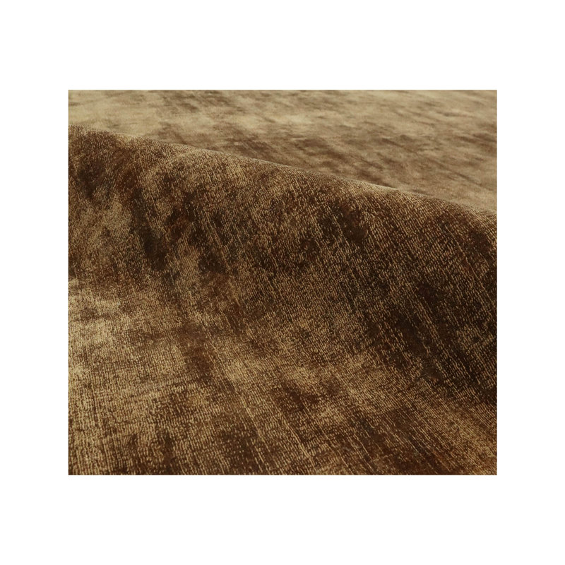 Tapis cuivre soyeux tissé à la main Lux, Rectangle 8 pi x 10 pi