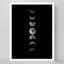 Illustration de petits amateurs de ciel de nuit noir et blanc-101376203-101376206