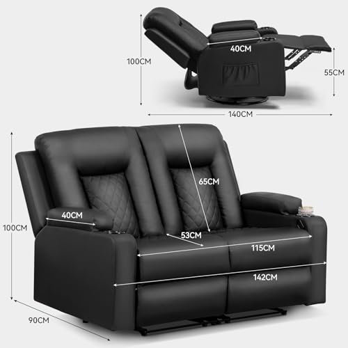 Cambronero 142cm Wide Home Theatre Recliner