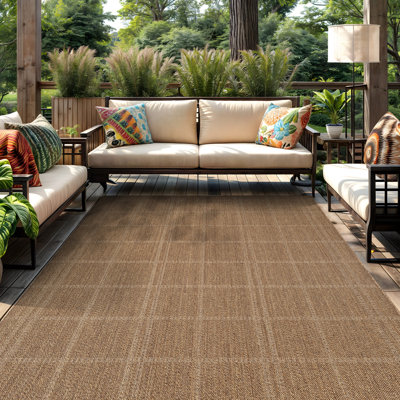 Tapis tissé à plat en jute pour l'intérieur et l'extérieur