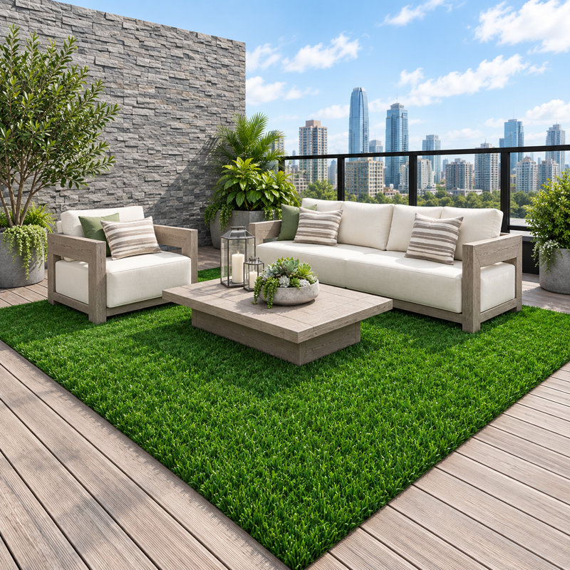 Verdigrass 2x3FT Artificial Grass Turf Rug Roll for Outdoor Indoor Balcony Patio