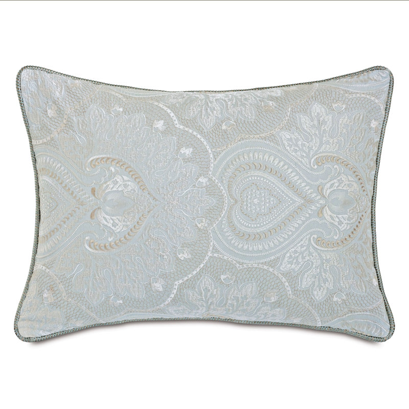 Taie décorative en mélange de coton brodé Danae - Gauche, Standard