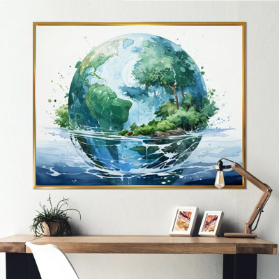 Earth Earth Blue II sur toile