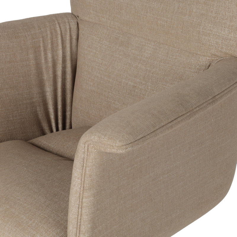 Humphrey Swivel Executive Chair, Crypton Nomad Taupe Polyester