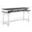 Orso Console Table, 76 Inch Rectangular Brown Top, White Mahogany