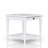 White Finished End Table With Storage Drawer