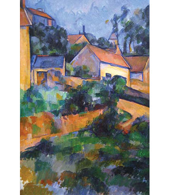 " Turning Road At Montgeroult " by Paul Cezanne