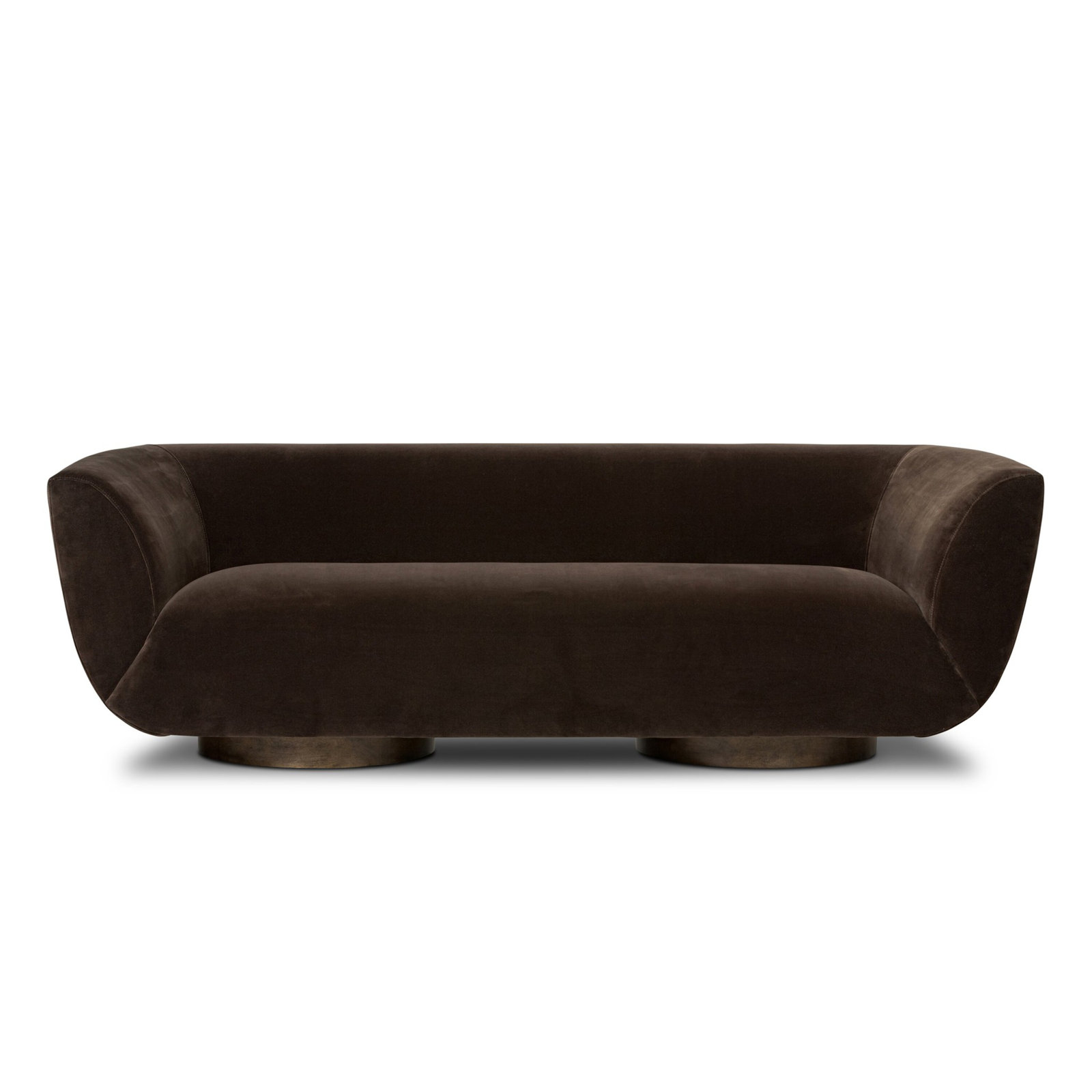 Holloman 87'' Upholstered Sofa, Surrey Cocoa 76.8% Cotton/23.2% Polyester