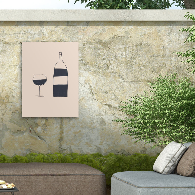 Vin bolologien sur toile, H 47 po x l 35 po