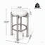 Tabouret de bar rembourré en bois Tara, ensemble de 4-1557477912-1557477919