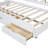 Wooden LED Platform Bed with Trundle, Storage Headboard, and Drawers, for Modern Bedrooms and Space Efficiency-1776438622-1776438608