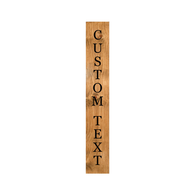 Personalized Black and Personalized Stained,  47" x 7.25", 47" x 07"