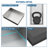 19" X 15" Stainless Steel Shower Niche, Gunmetal Black-652727817-699068970