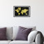 «World In Glitter», charte de globe internationale, impression or moderne pour le salon-71078896-71078897