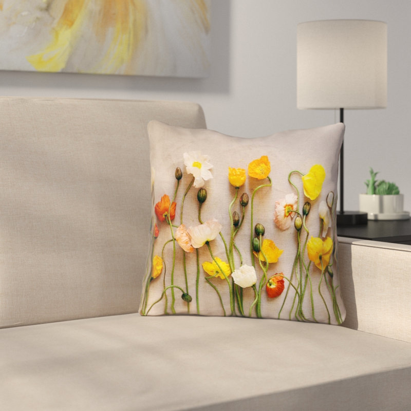 Housse et insert de coussin carré Erol, 20 po x 20 po
