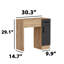 Maddox 30" Flip-Top Vanity with Anthracite Accents-655980194