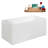 51" Streamline Soaking Glossy White Acrylic Freestanding Bathtub, Bamboo Tray, Drain-103682568