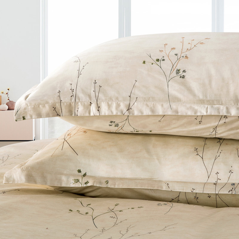 Sateen Floral Duvet Cover, Twin Duvet Cover + 1 Pillowcase