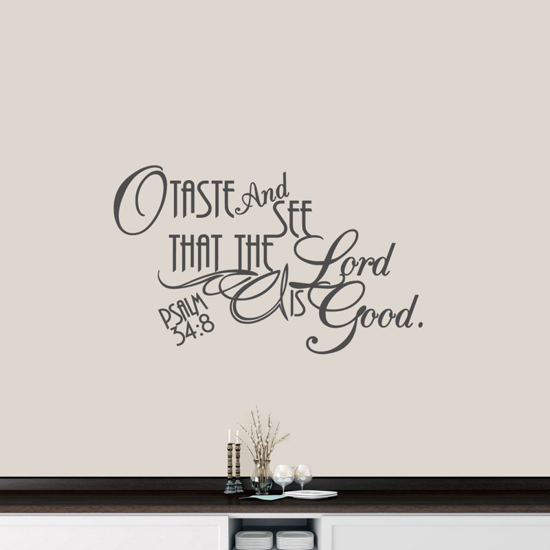 Décalcomanie murale lord is good, Gris foncé