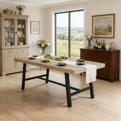 63-83" Extendable Dining Table for 6-8 People