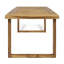 Table de salle à manger d'extérieur en bois d'acacia de 69 po, sablé