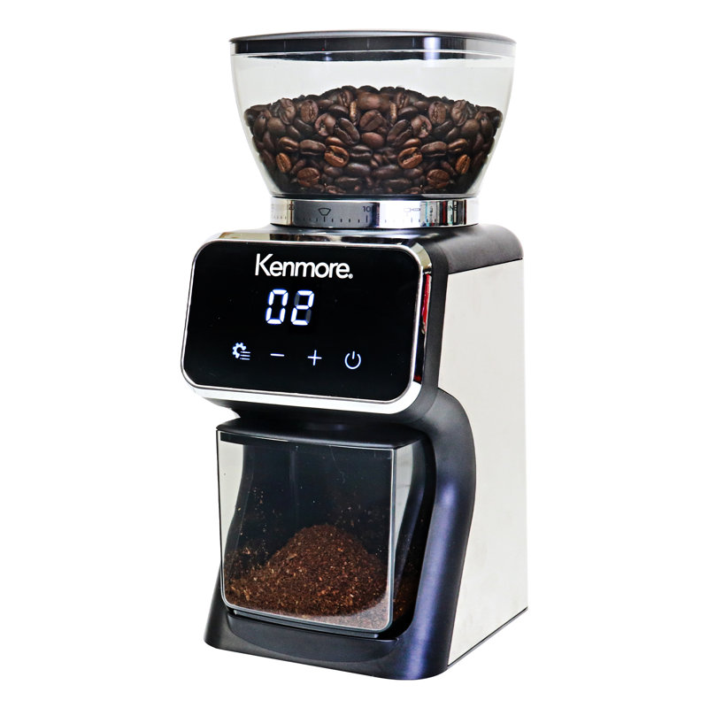 Kenmore Electric Conical Burr Coffee Grinder With 30 Grind Sizes