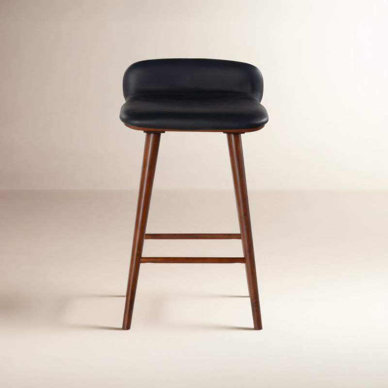 Vanya Barstool, Black, Short Stool - 28"