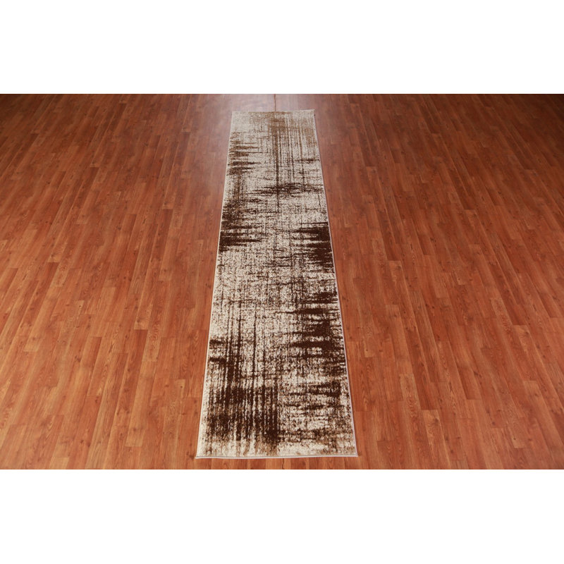 Transitional Oriental Runner Rug 3x10