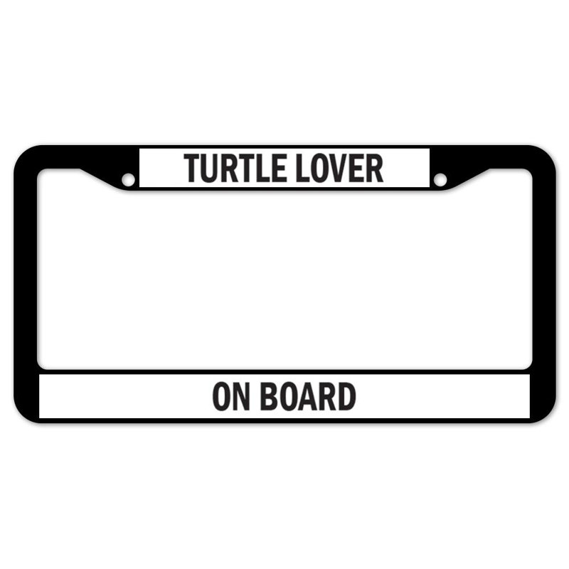 Signmission Turtle Lover On Board Plastic Licence Plate Frame