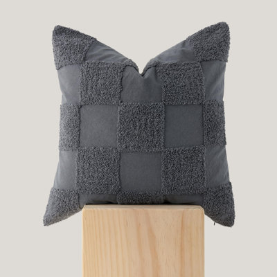 Housses de coussin décoratives touffetées à deux points 100% coton