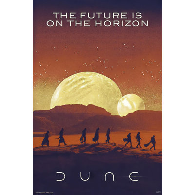  Officiellement sous licence Dune - «Futur est à l'horizon», affiche d'art - 24 x 36 po - reproduction décorative - papier affiche - prête à encadrer
