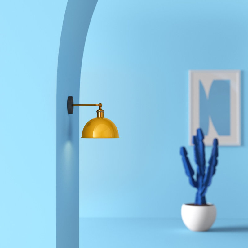 Winland Armed Sconce, Yellow