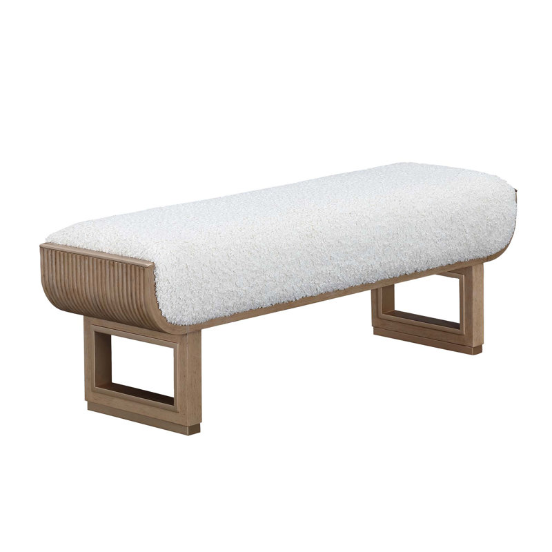 West Kensington Accent Bench - Sea Salt Caramel, Tan
