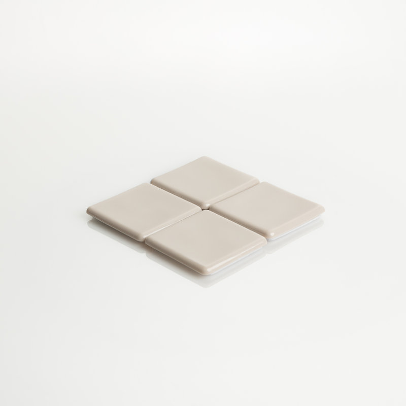 Beige Self-Stick Square Protective Furniture Pads, 2-1/2"