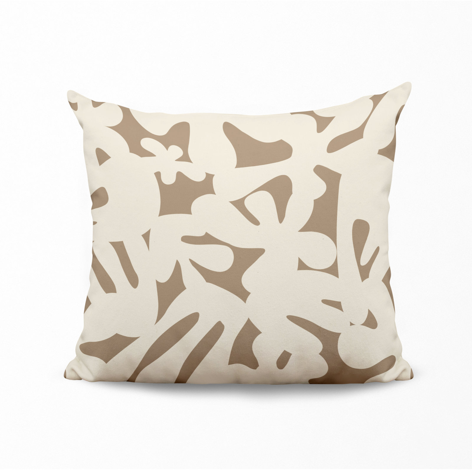 Lara Indoor/Outdoor Throw Pillow, 17" x 17", Off White