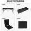 Table de camping pique-nique portable - 6 pi, pliable, solide, de couleur noire pliable