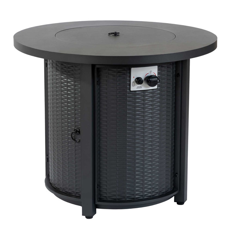Paramount Eclipse Steel Fire Pit Table, 30IN