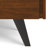 Lowry 39"W Solid Acacia Wood Modern Industrial Medium Storage Cabinet with Adjustable Shelves and Metal Legs-1228657897-1262481089