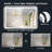 Hyosvany Matte Black Matel Framed LED Vanity Mirror with Front-lit and Back-lit, Memory Function, 3 Color Temperatures, Dimmable Light & Anti-fog Tempered Glass Mirror-285721191