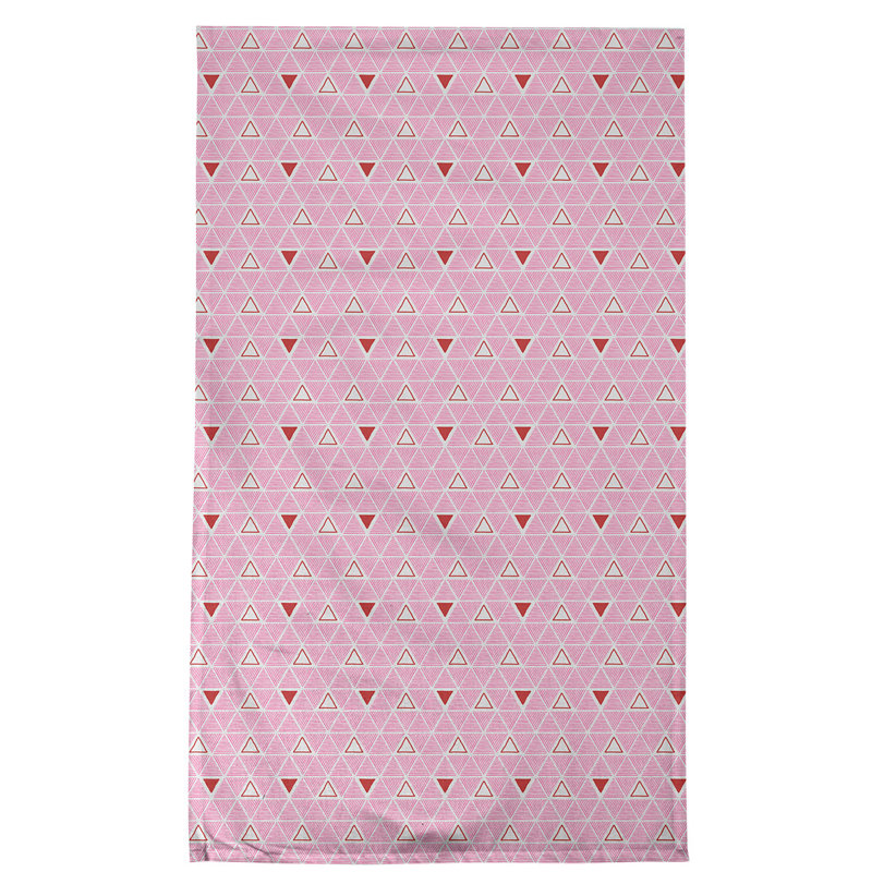 Serviette à thé triangles fêtes, Polyester sergé