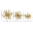 Graidy 3 Piece Gold Metal Geometric Sculpture Set