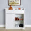 Novara 2 Door 1 Drawer Hallway Shoe Storage Cabinet-168115604