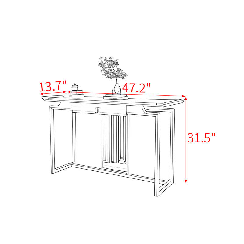 Eton, 31.5" H x 47.2" W x 13.7" D