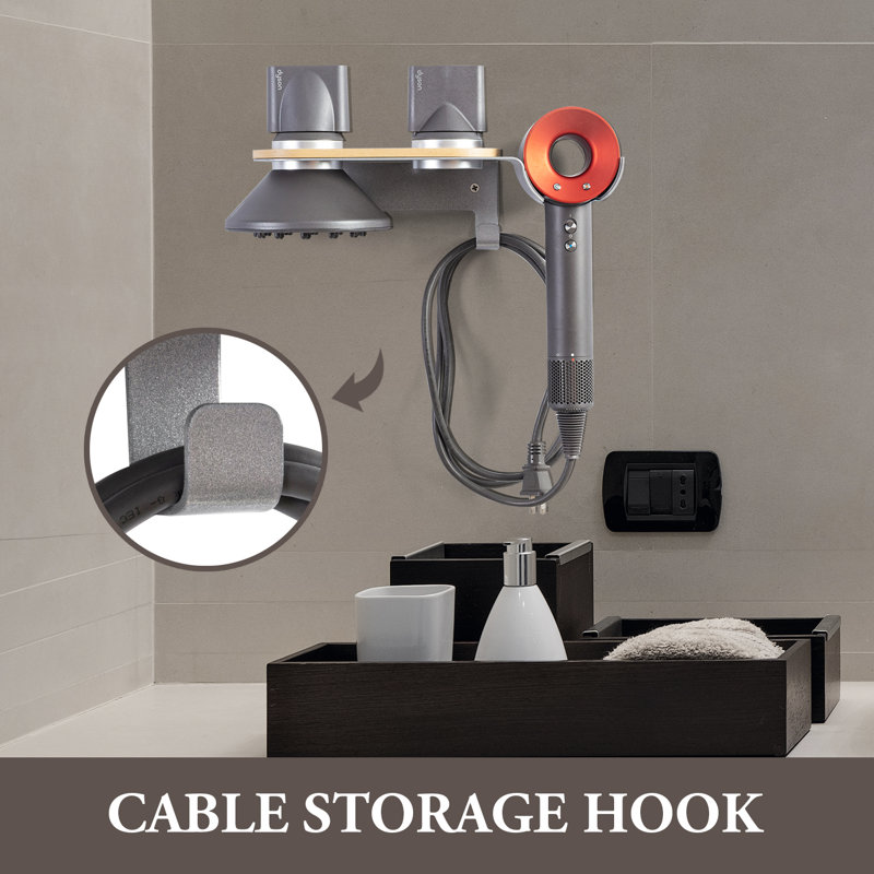 Metal 4 Compartments Hair Tool Holder