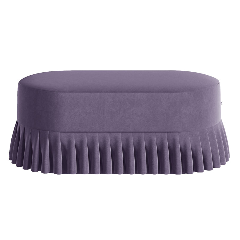 Polyester Upholstered Bench, Violet