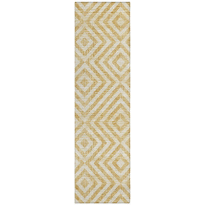 Washable Geometric Indoor / Outdoor Rug