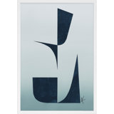 Indigo Shadows 2 Print by Lee Lessem